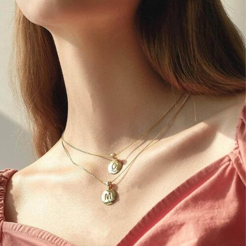 Skylar Initial Letter Charm Pendants | MSHSM