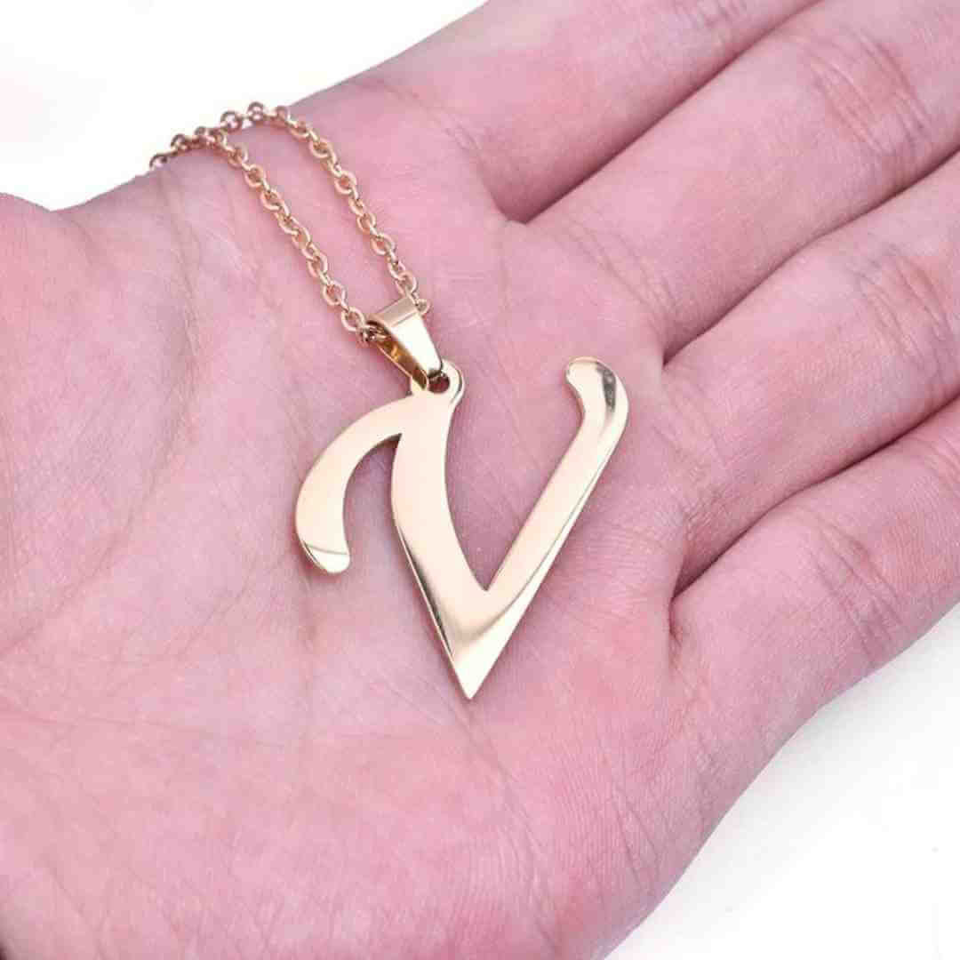 Initial Letter Pendant Necklace | MSHSM