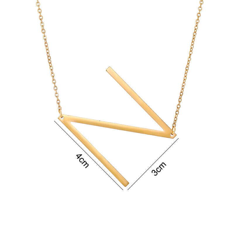 Sideways Initial Necklace | MSHSM