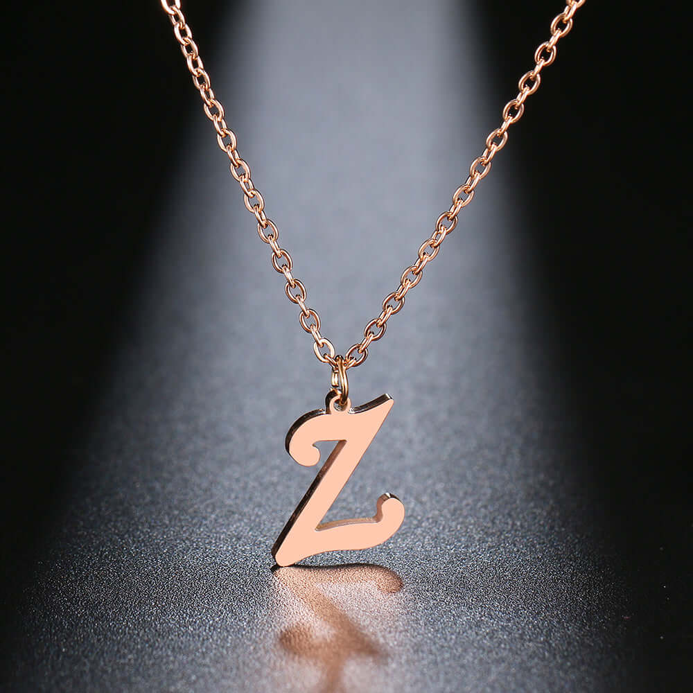 Initial Letter Pendant Necklace | MSHSM