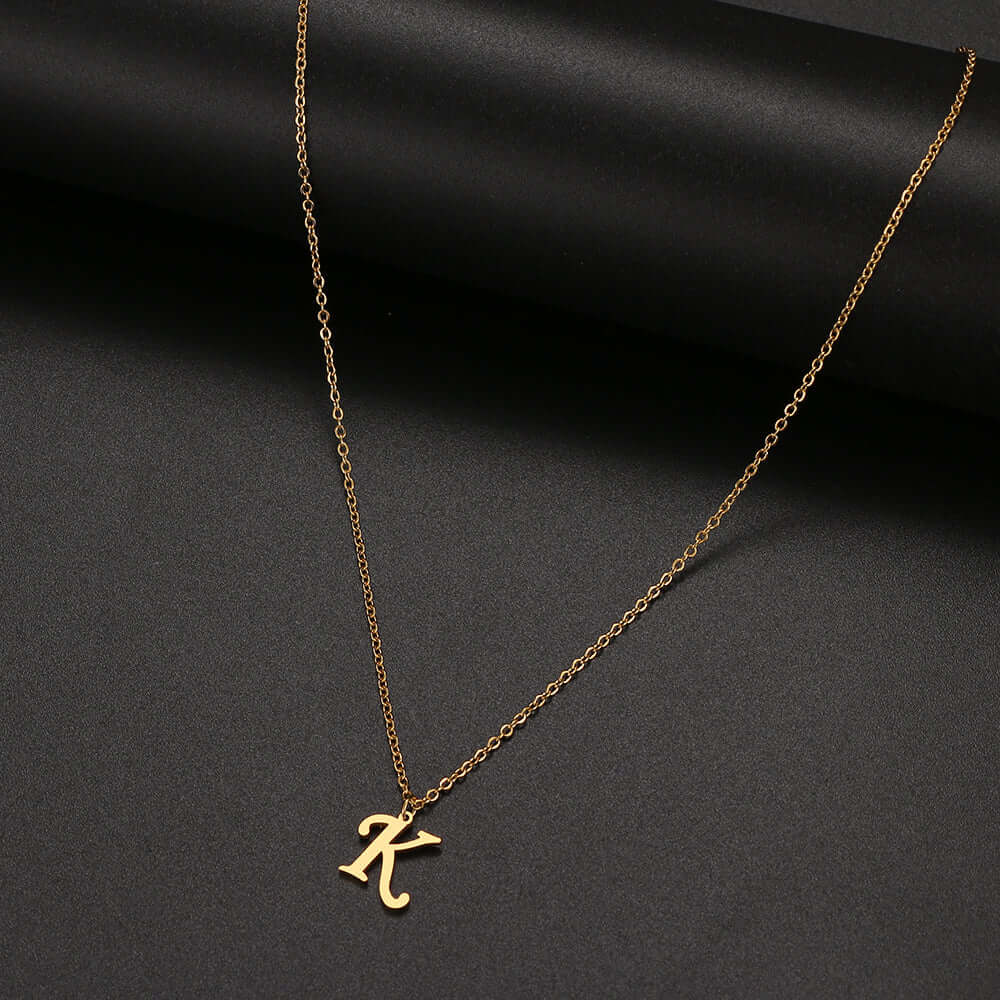 Initial Letter Pendant Necklace | MSHSM