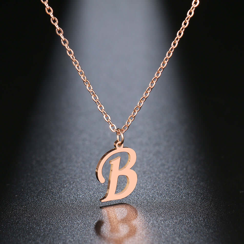 Initial Letter Pendant Necklace | MSHSM