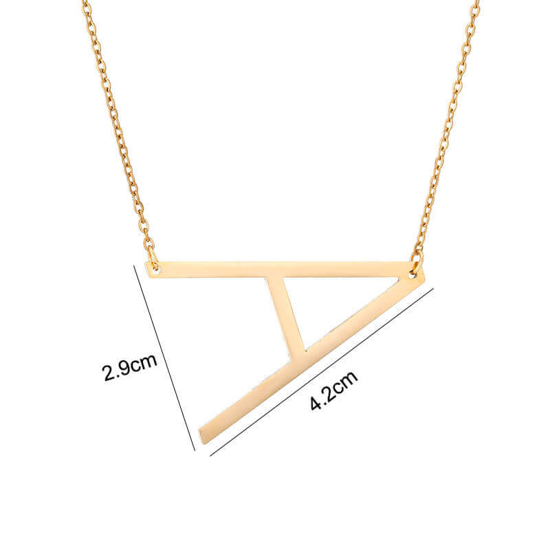Sideways Initial Necklace | MSHSM
