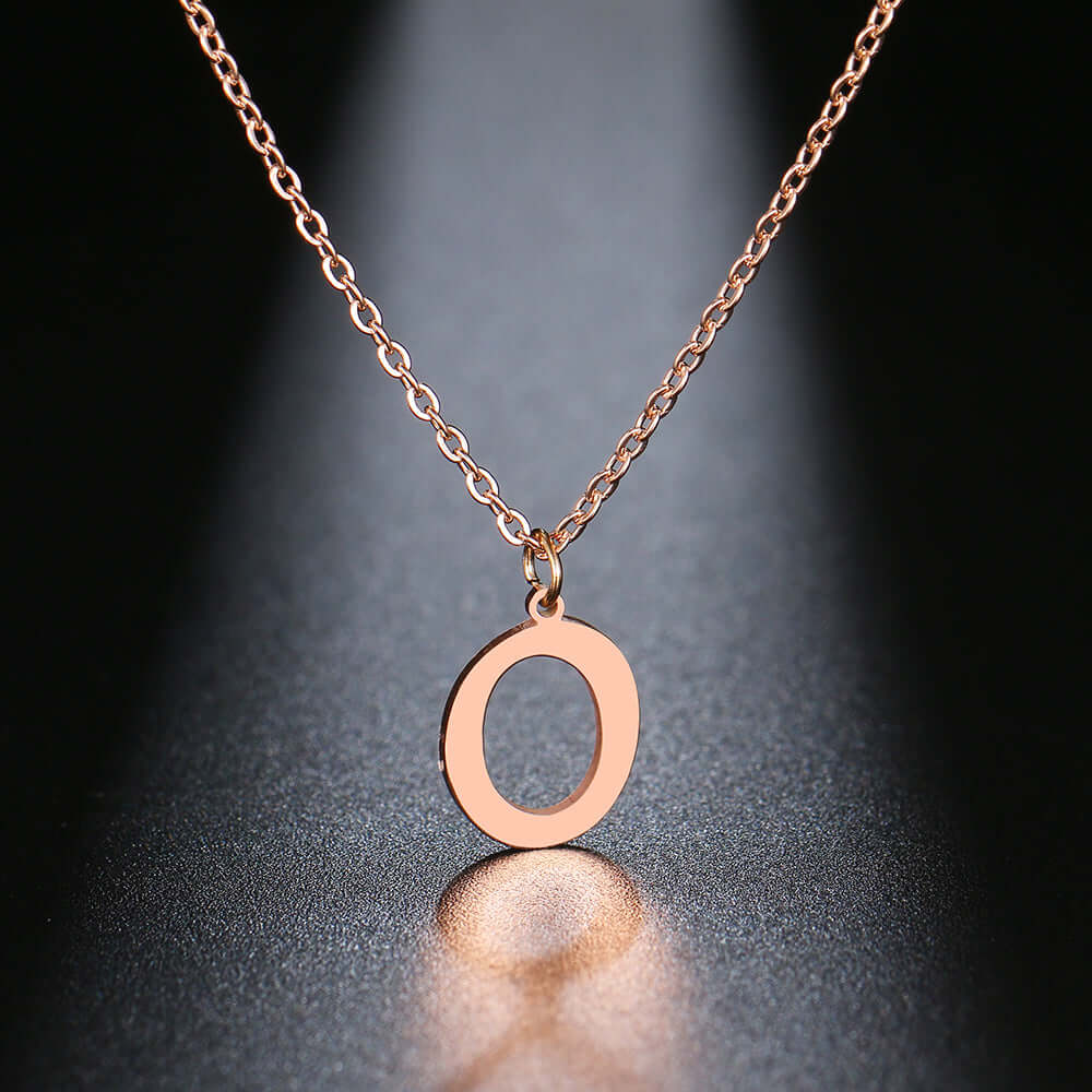 Initial Letter Pendant Necklace | MSHSM