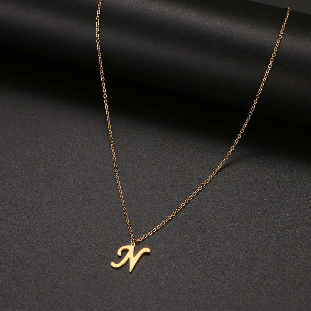 Initial Letter Pendant Necklace | MSHSM