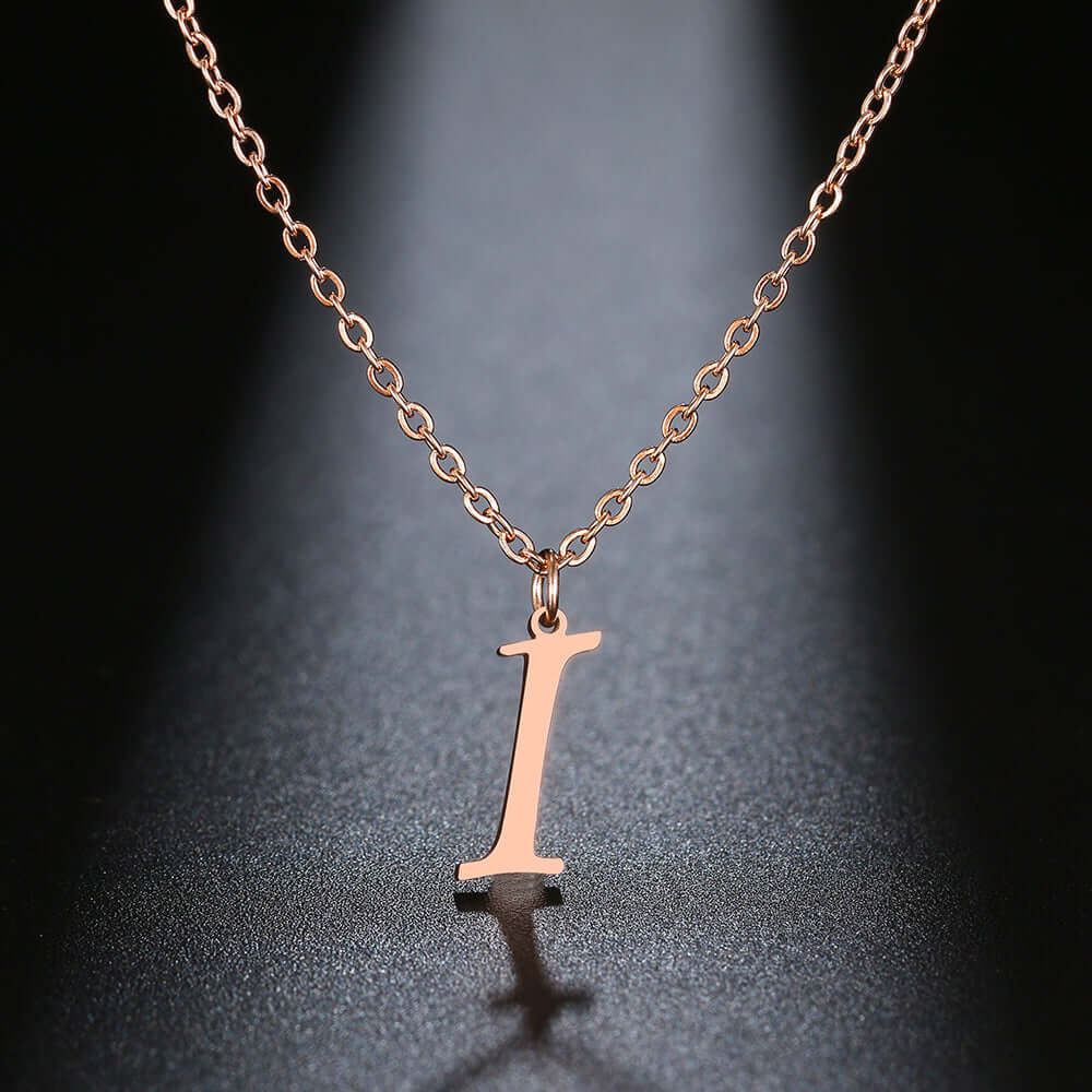 Initial Letter Pendant Necklace | MSHSM