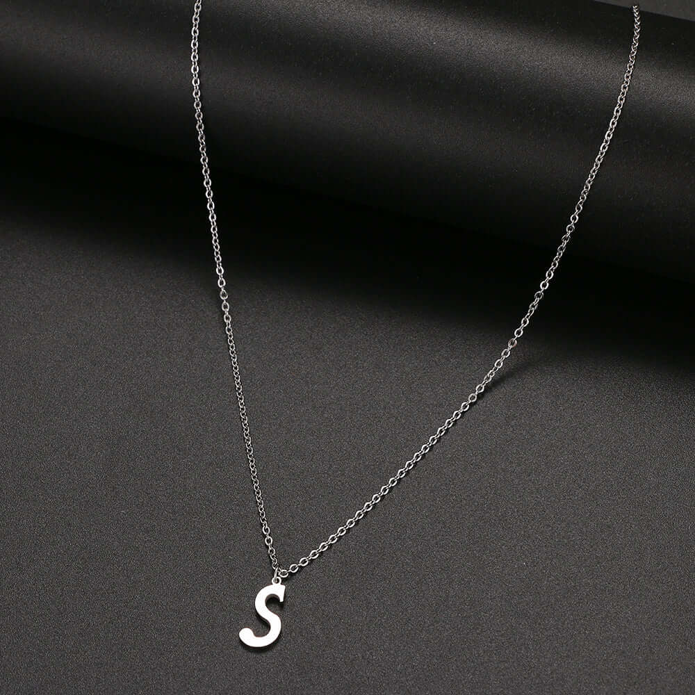 Initial Letter Pendant Necklace | MSHSM