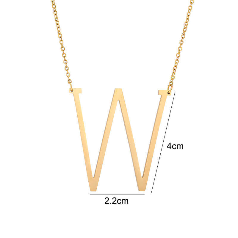 Sideways Initial Necklace | MSHSM