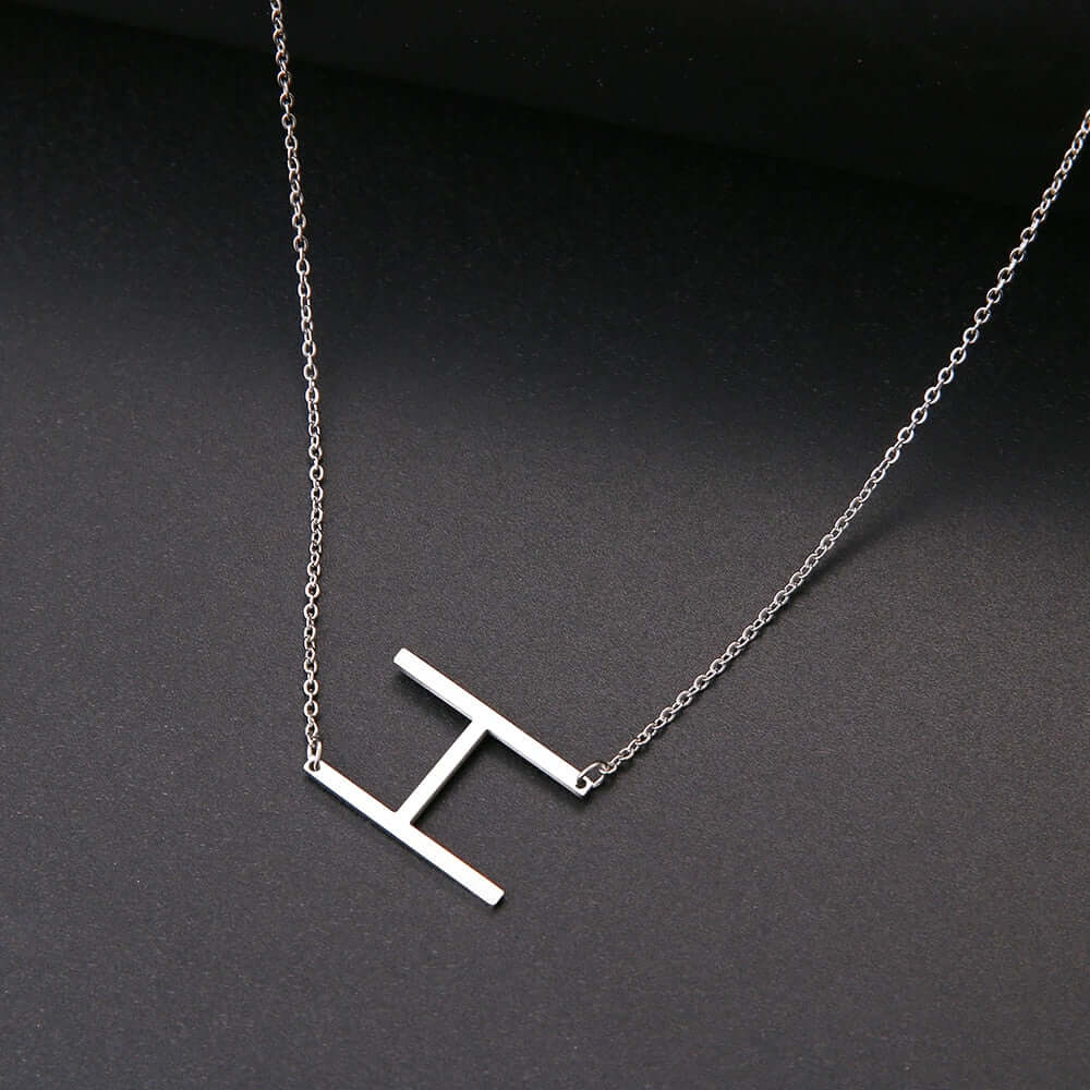 Sideways Initial Necklace | MSHSM