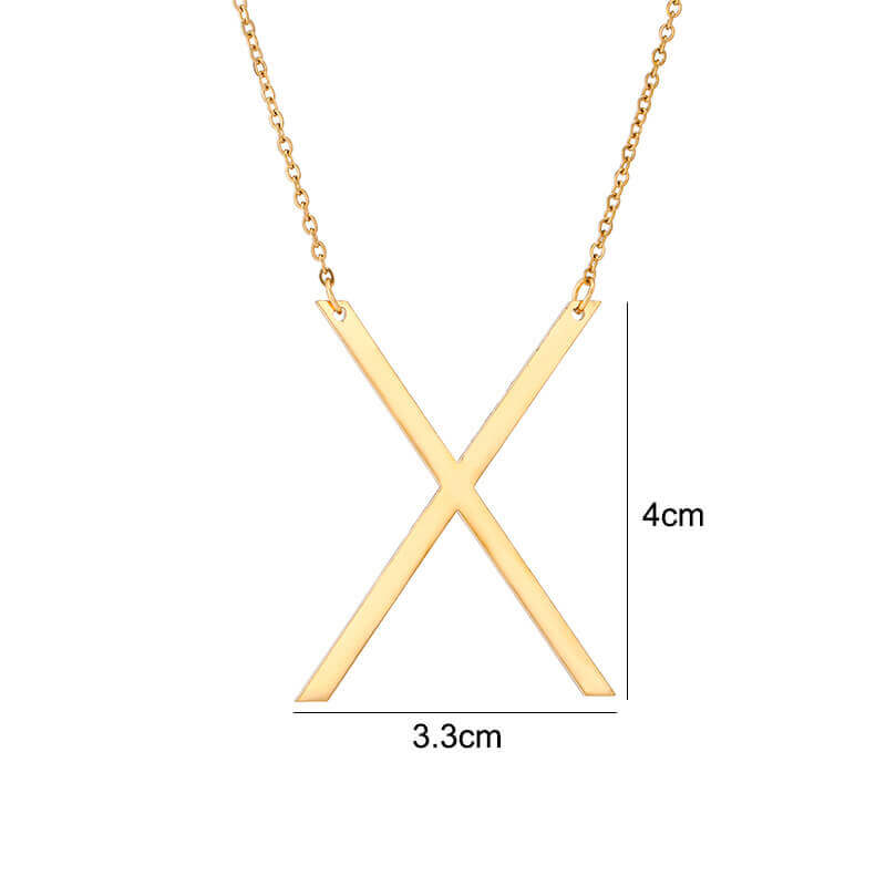 Sideways Initial Necklace | MSHSM
