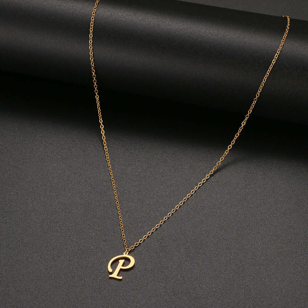 Initial Letter Pendant Necklace | MSHSM