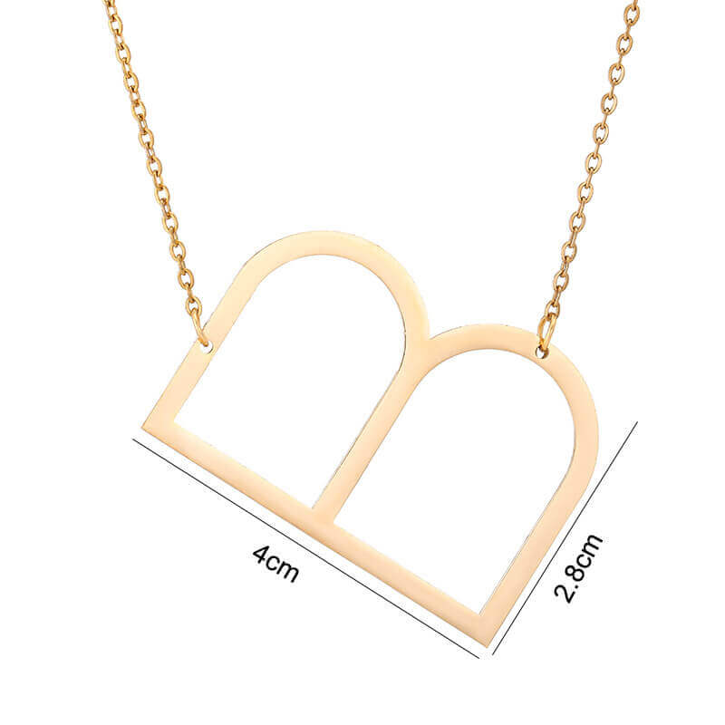 Sideways Initial Necklace | MSHSM