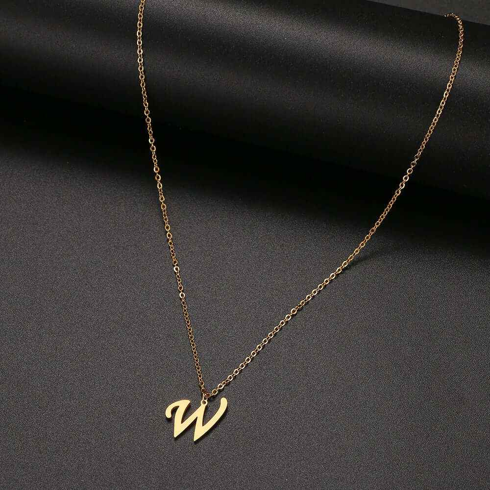 Initial Letter Pendant Necklace | MSHSM