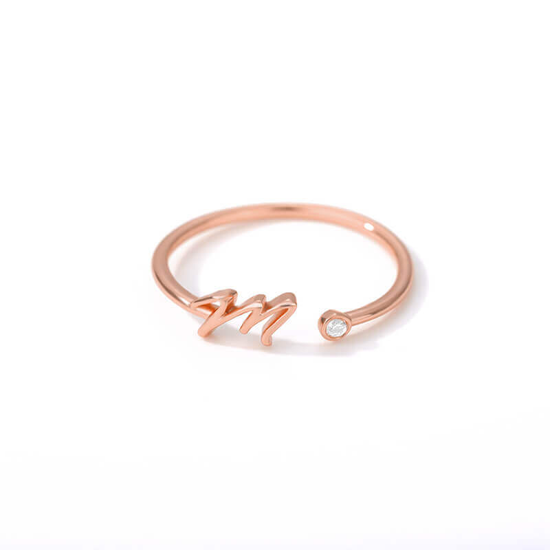 ZOLA Tiny Alphabet Letter Ring | MSHSM