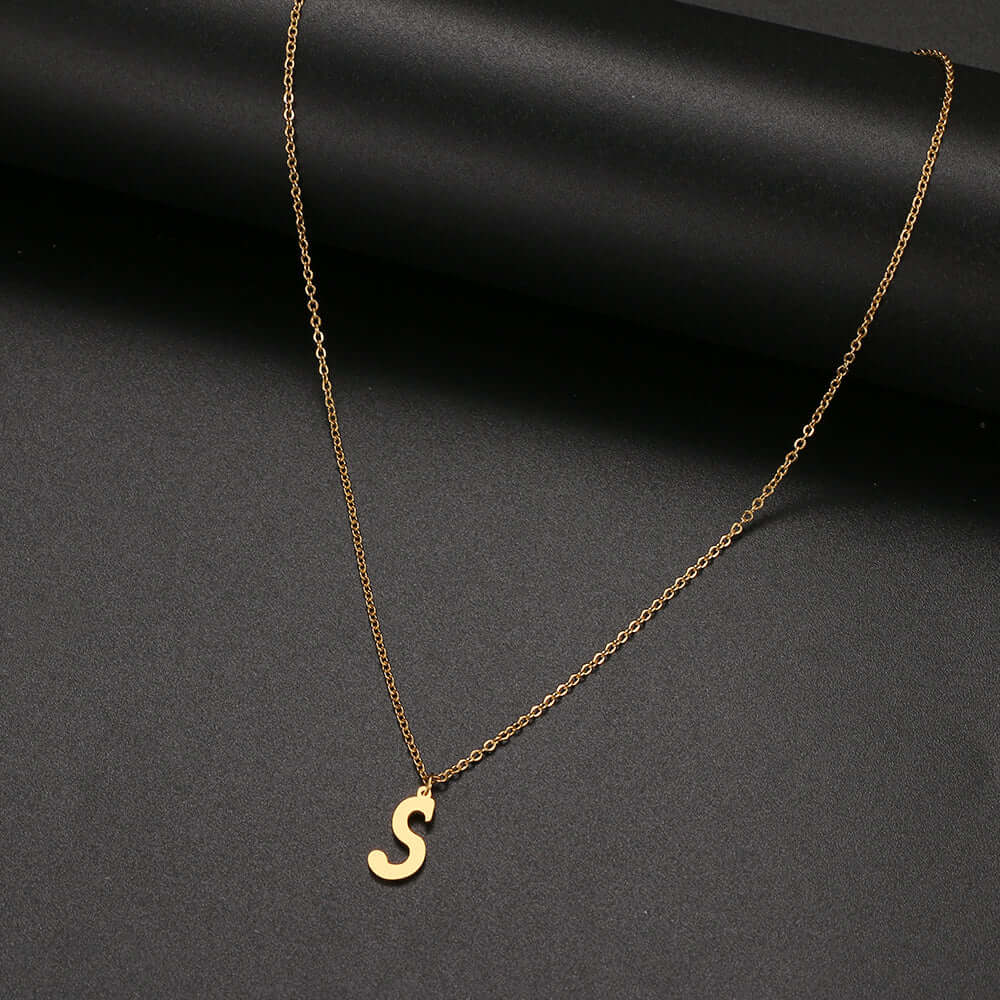 Initial Letter Pendant Necklace | MSHSM
