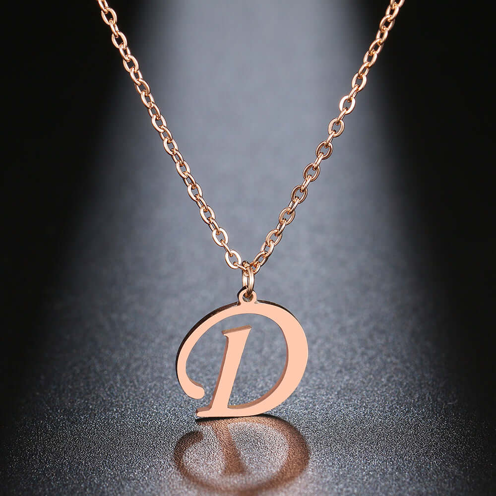 Initial Letter Pendant Necklace | MSHSM