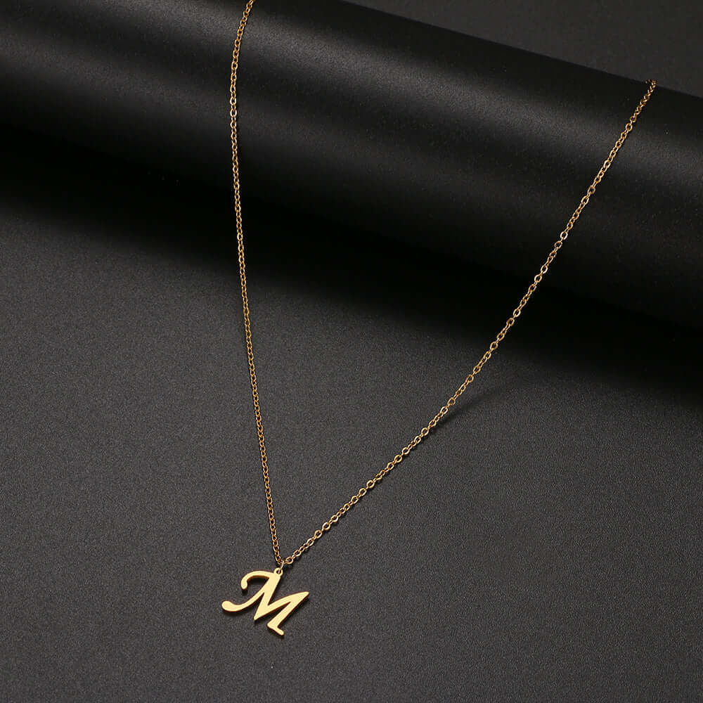 Initial Letter Pendant Necklace | MSHSM