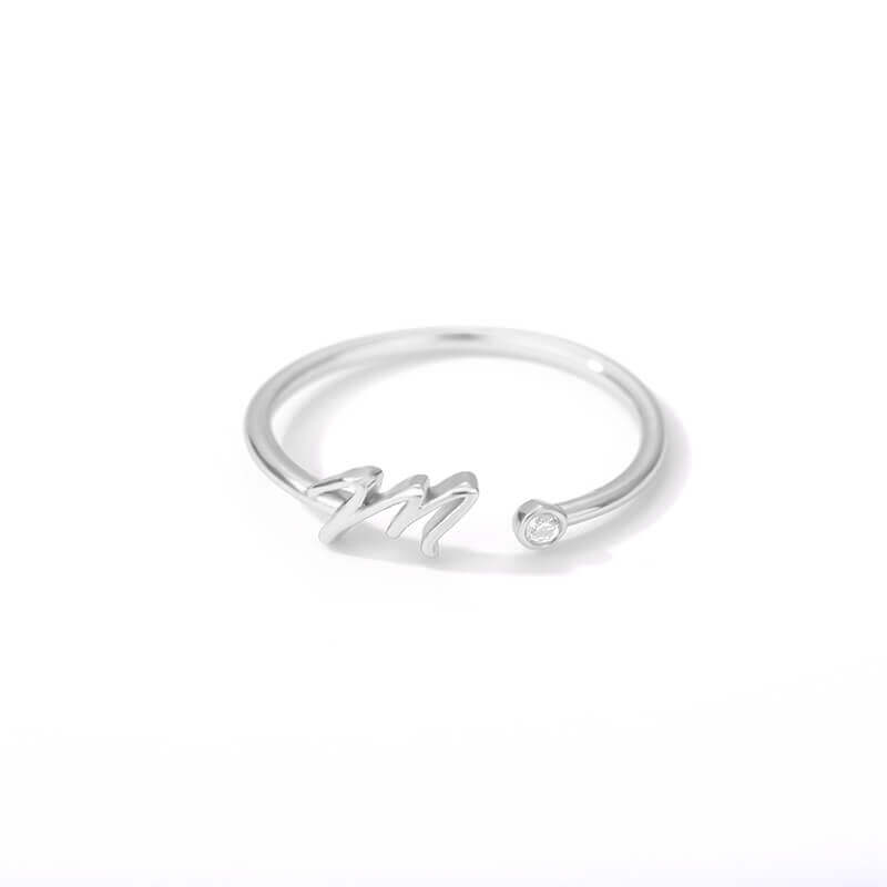 ZOLA Tiny Alphabet Letter Ring | MSHSM