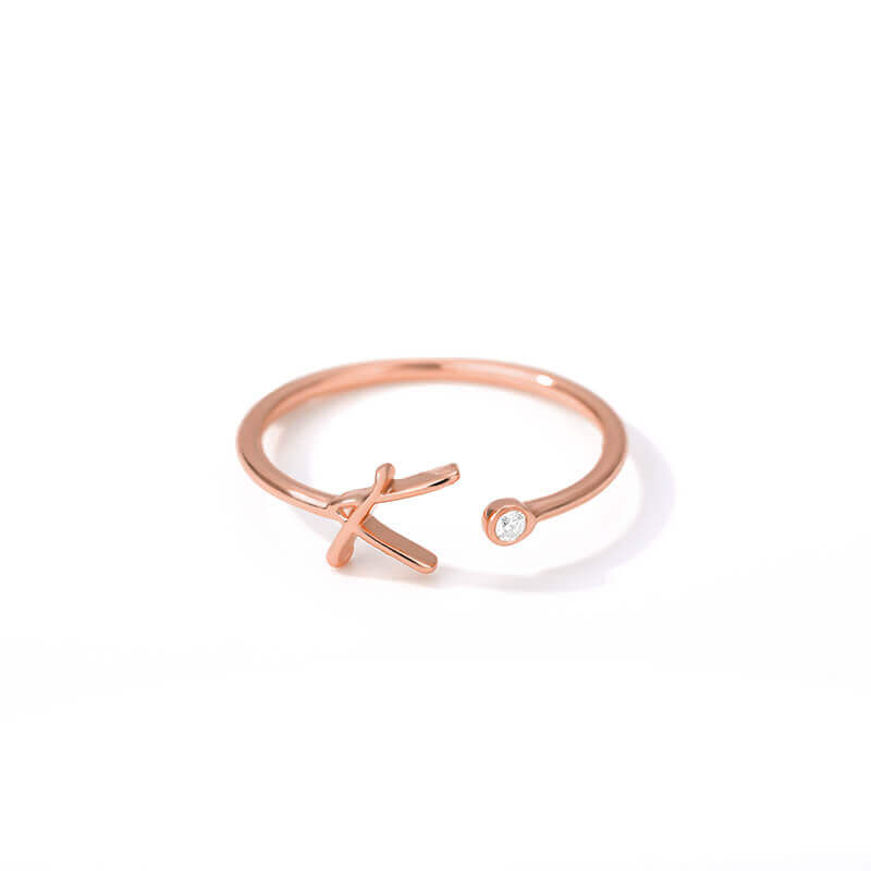 ZOLA Tiny Alphabet Letter Ring | MSHSM