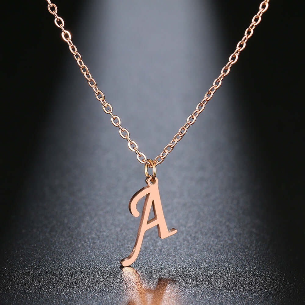 Initial Letter Pendant Necklace | MSHSM