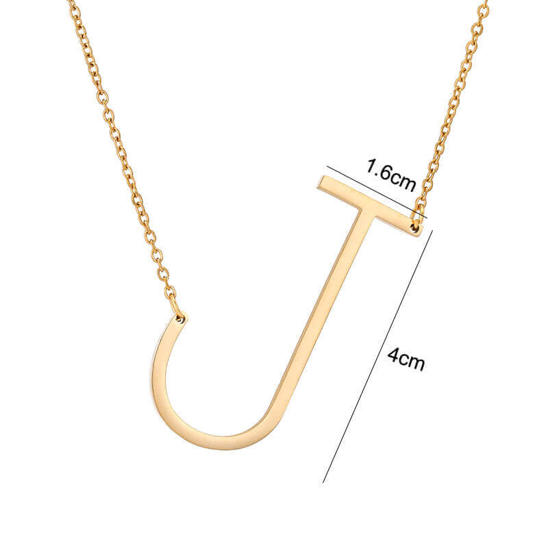Sideways Initial Necklace | MSHSM