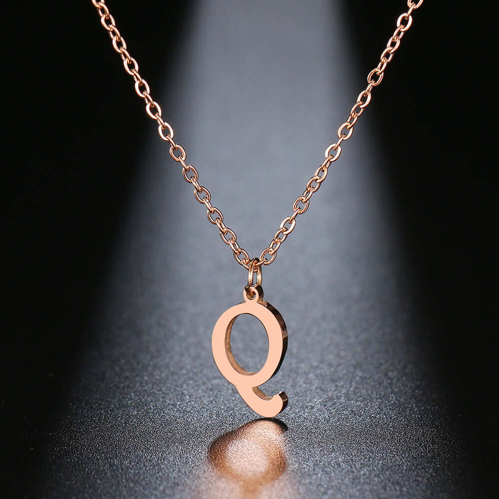 Initial Letter Pendant Necklace | MSHSM