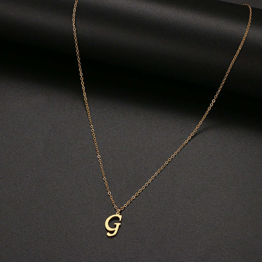 Initial Letter Pendant Necklace | MSHSM