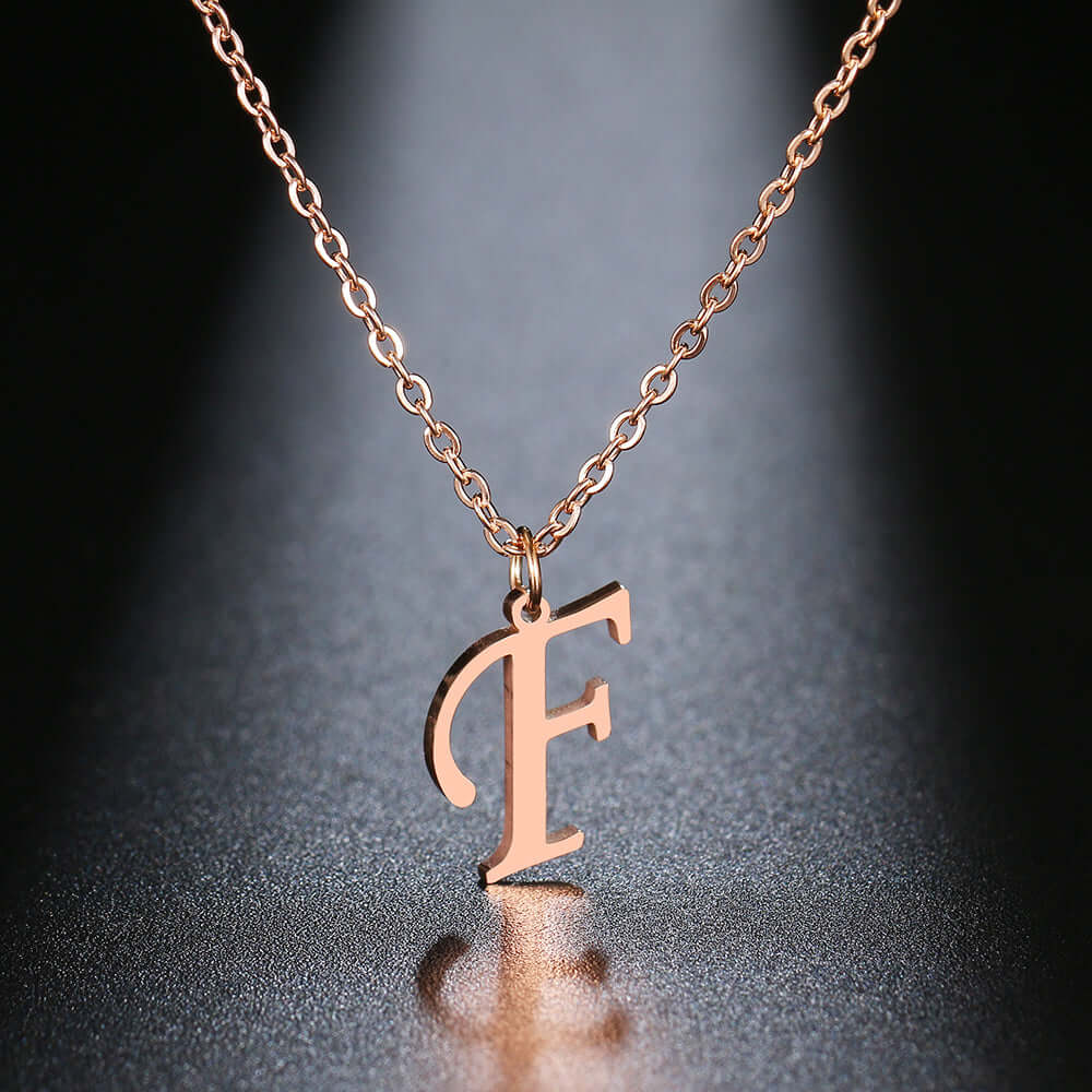 Initial Letter Pendant Necklace | MSHSM
