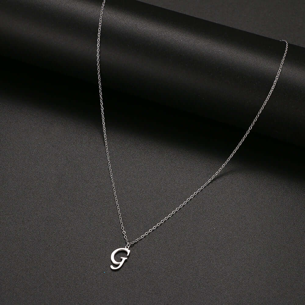Initial Letter Pendant Necklace | MSHSM