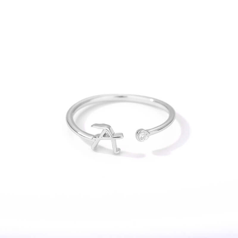 ZOLA Tiny Alphabet Letter Ring | MSHSM