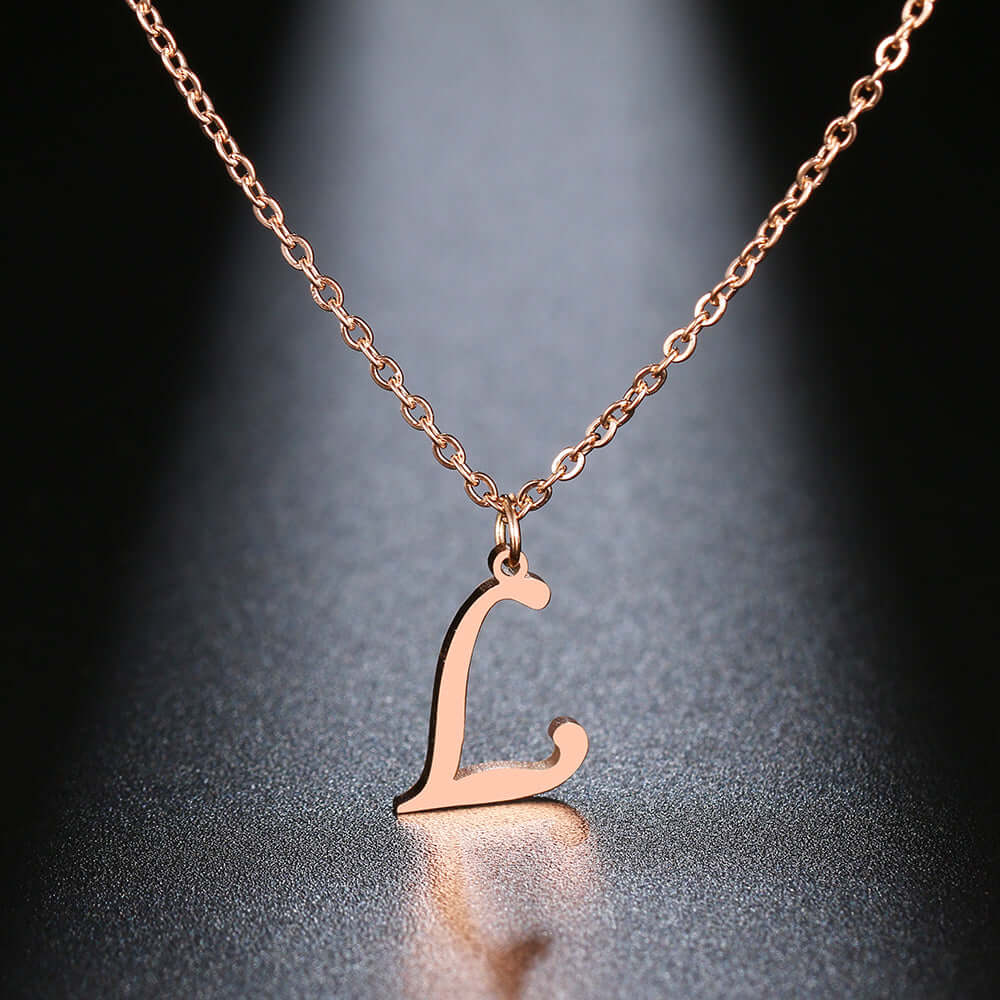 Initial Letter Pendant Necklace | MSHSM