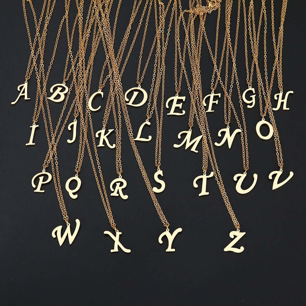Initial Letter Pendant Necklace | MSHSM