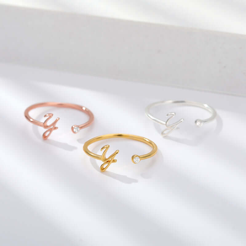 ZOLA Tiny Alphabet Letter Ring | MSHSM