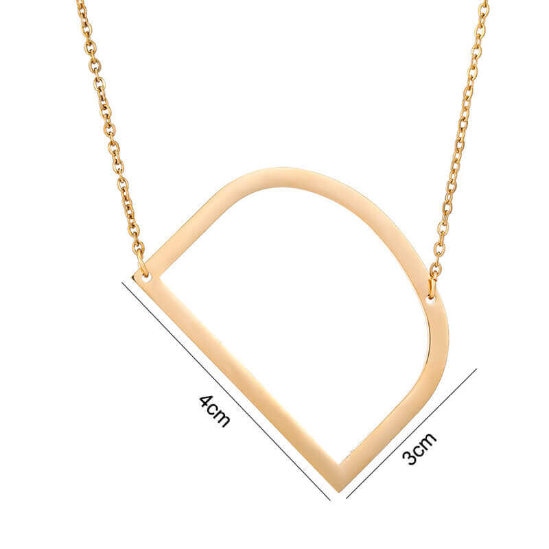 Sideways Initial Necklace | MSHSM