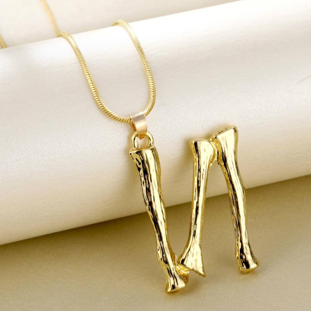 Anna Bamboo Alphabet Letter Necklace | MSHSM
