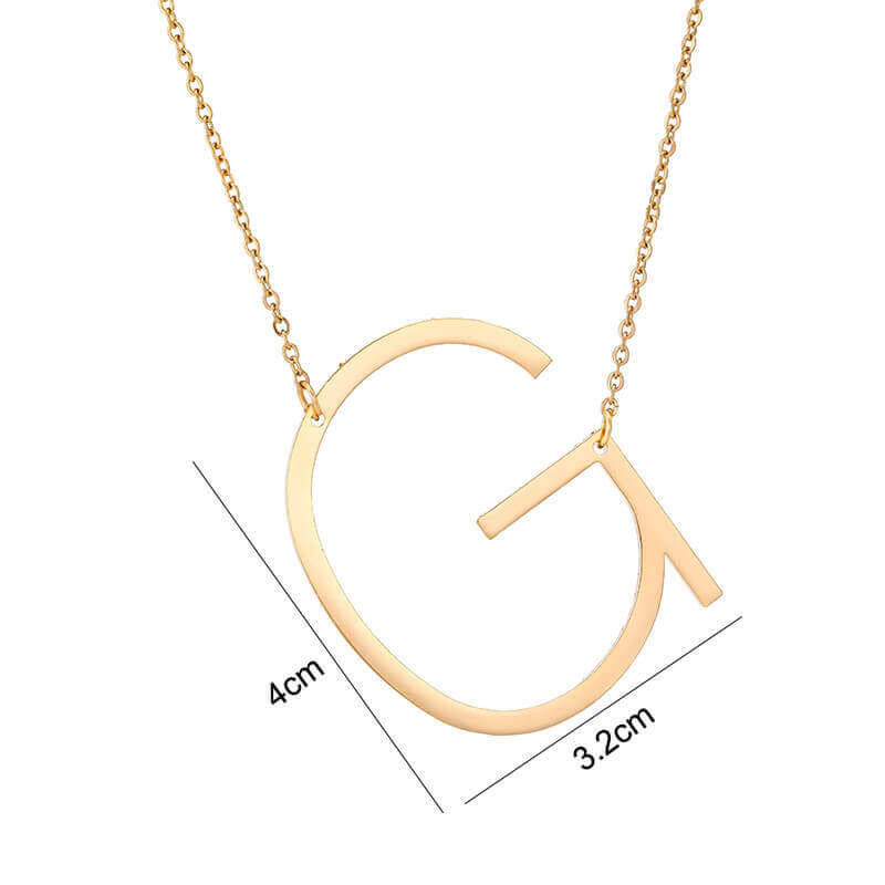 Sideways Initial Necklace | MSHSM