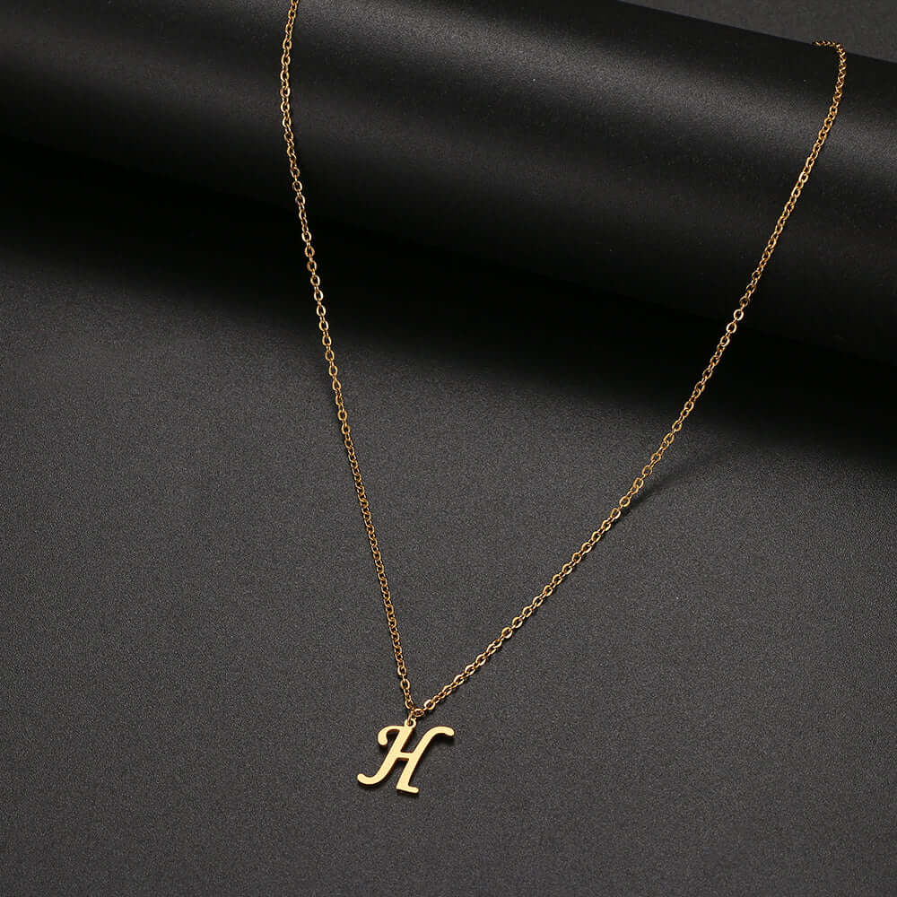 Initial Letter Pendant Necklace | MSHSM