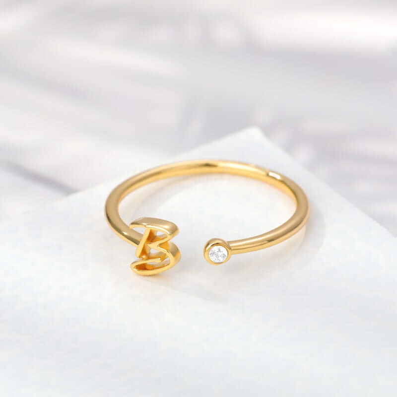 ZOLA Tiny Alphabet Letter Ring | MSHSM
