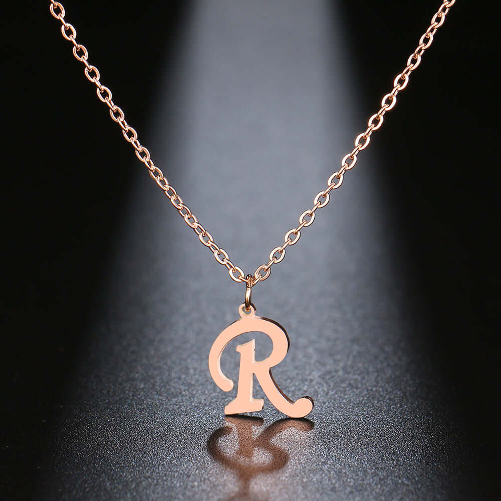 Initial Letter Pendant Necklace | MSHSM