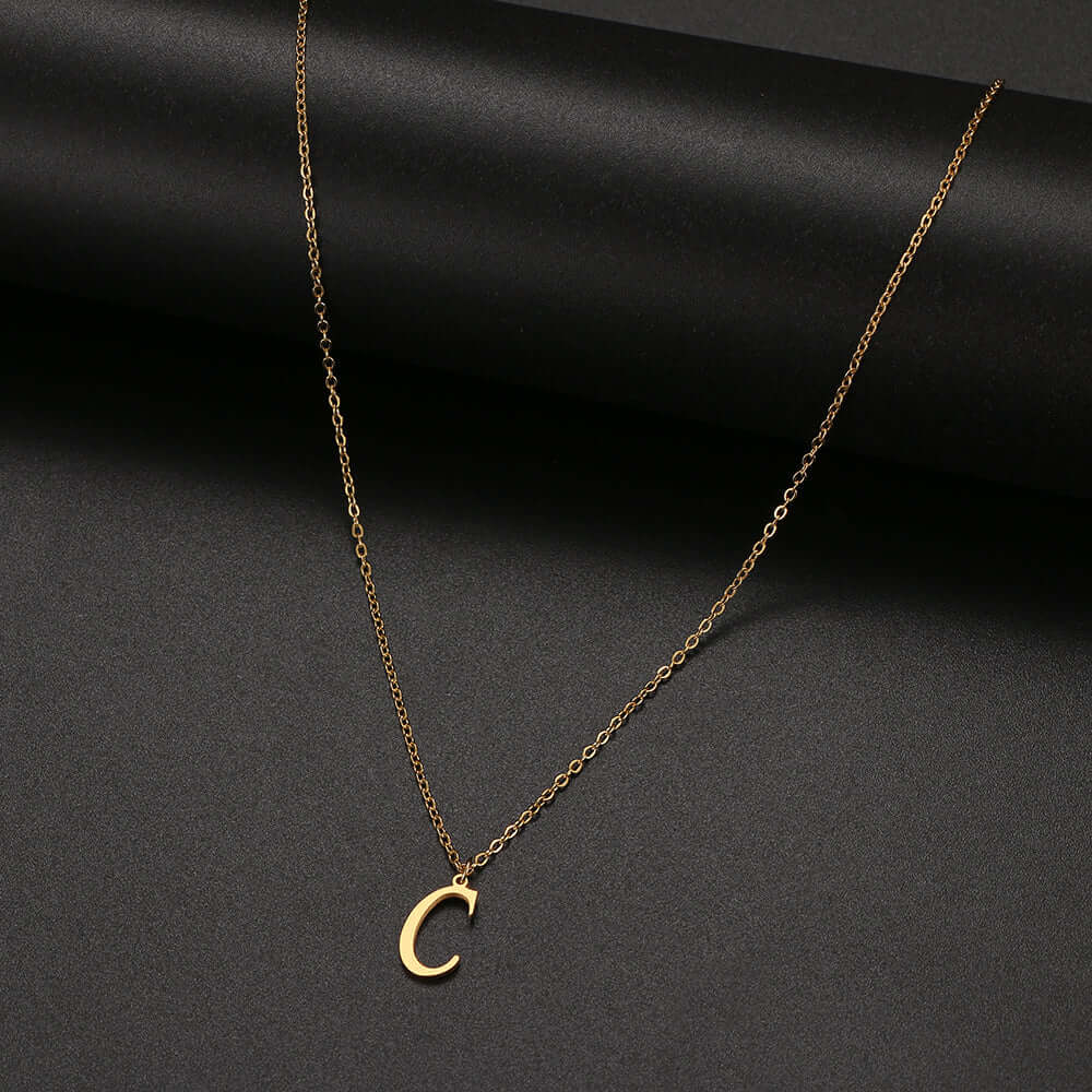 Initial Letter Pendant Necklace | MSHSM
