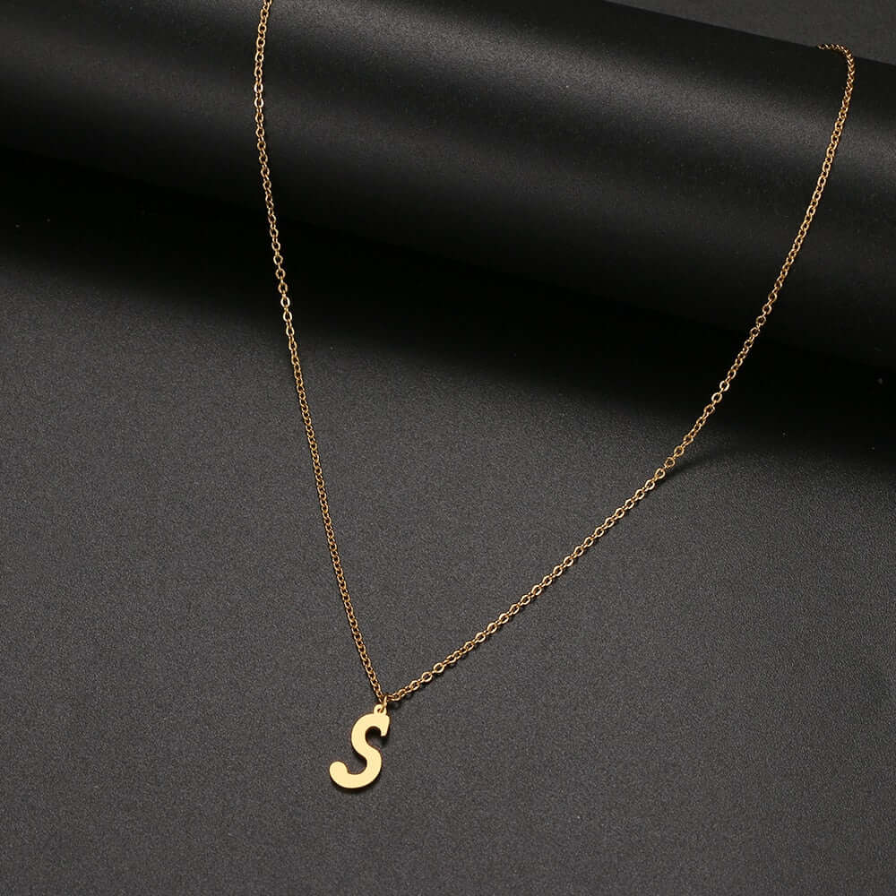 Initial Letter Pendant Necklace | MSHSM