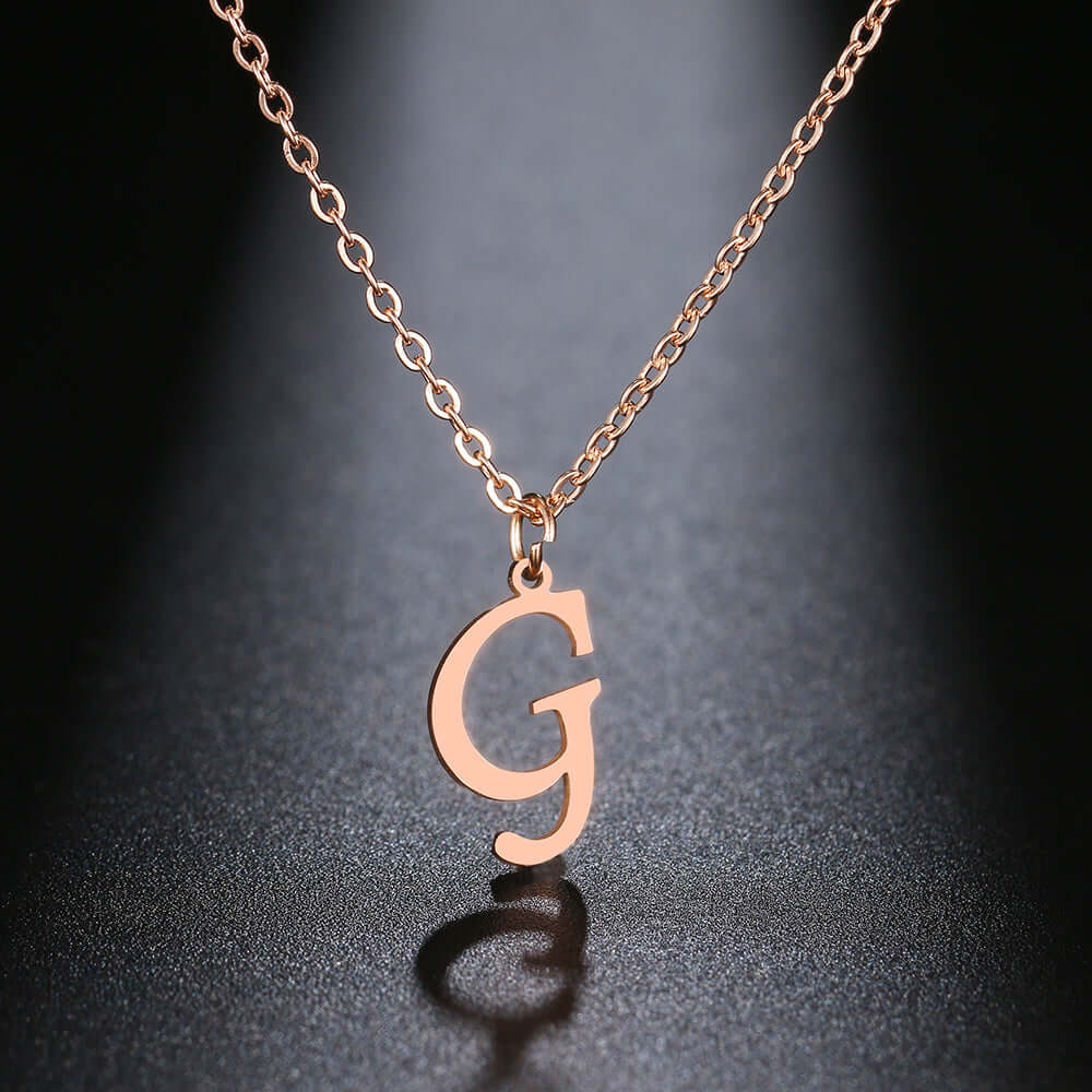 Initial Letter Pendant Necklace | MSHSM