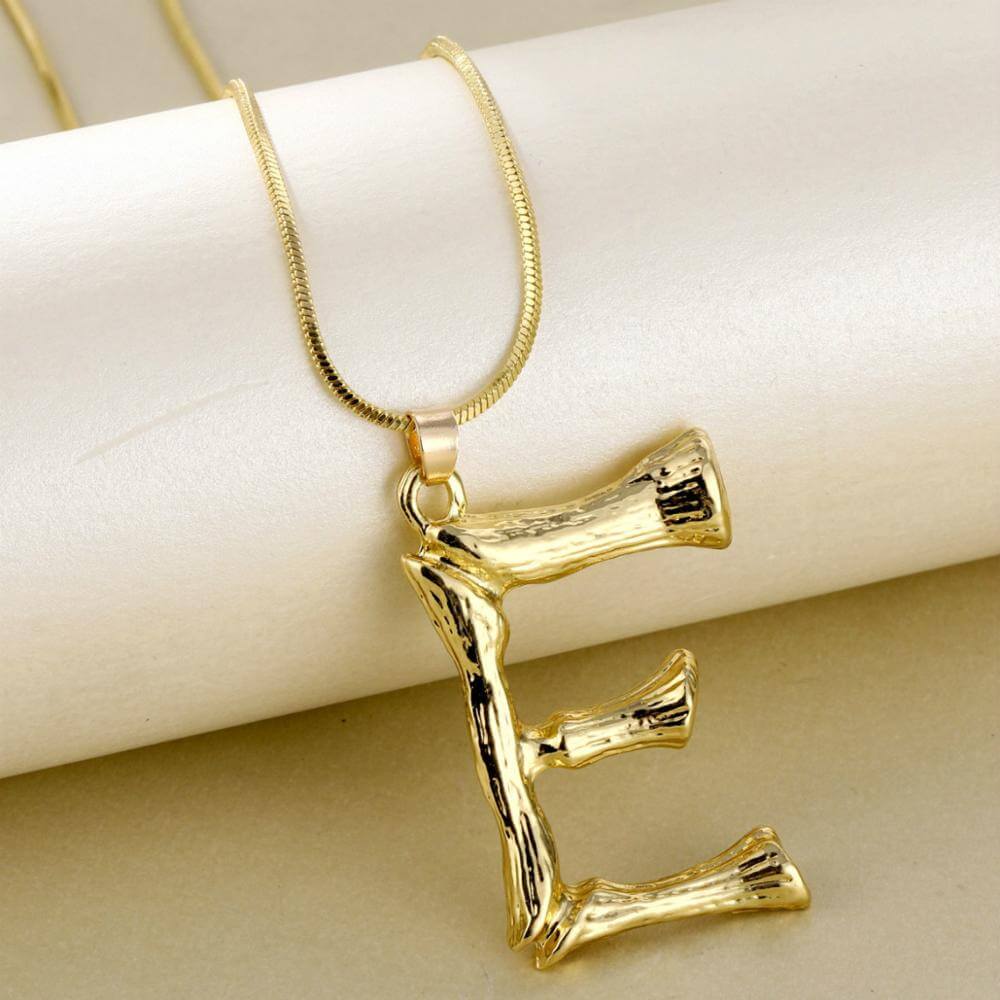 Anna Bamboo Alphabet Letter Necklace | MSHSM