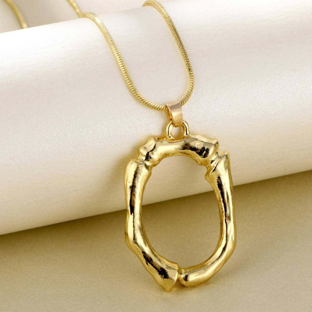 Anna Bamboo Alphabet Letter Necklace | MSHSM