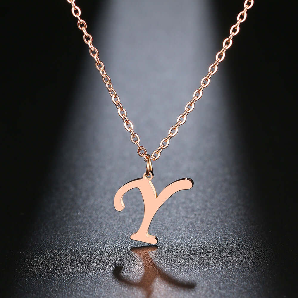 Initial Letter Pendant Necklace | MSHSM