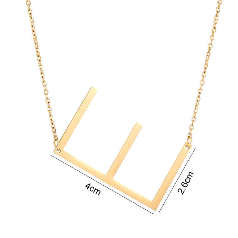 Sideways Initial Necklace | MSHSM