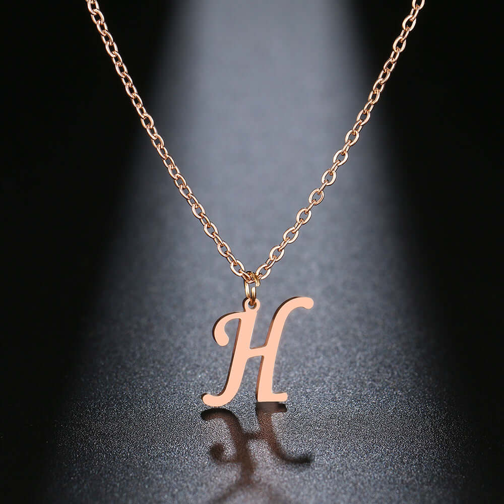 Initial Letter Pendant Necklace | MSHSM