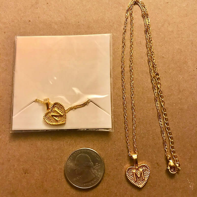 Alphabet Heart Chain Choker | MSHSM