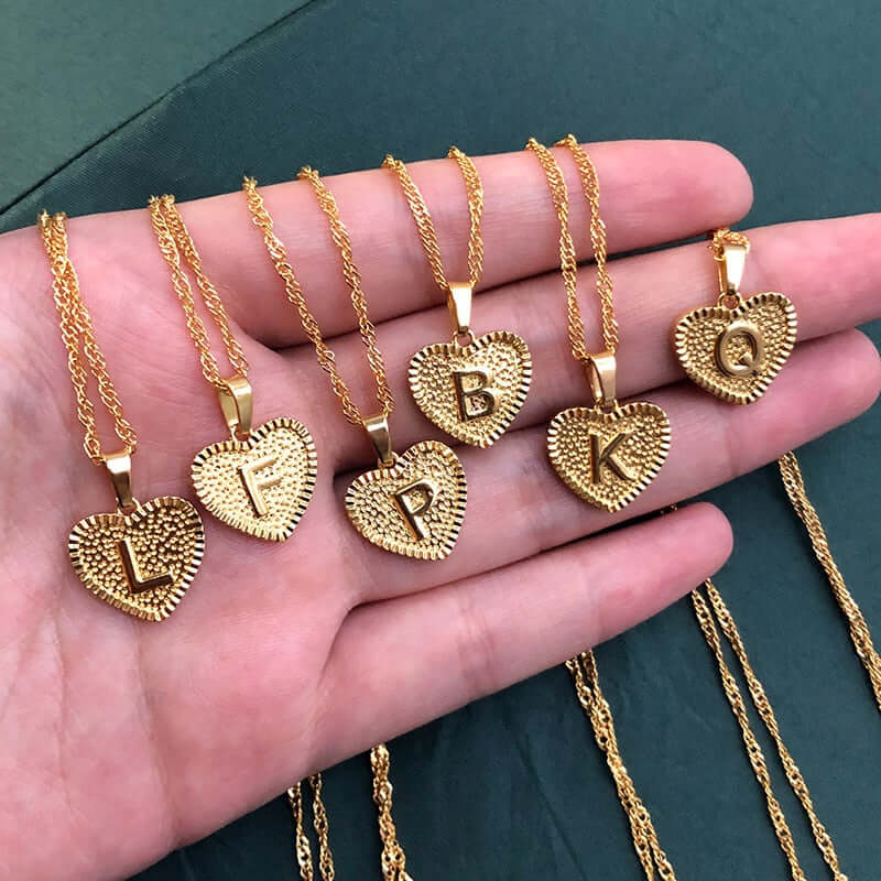 Alphabet Heart Chain Choker | MSHSM