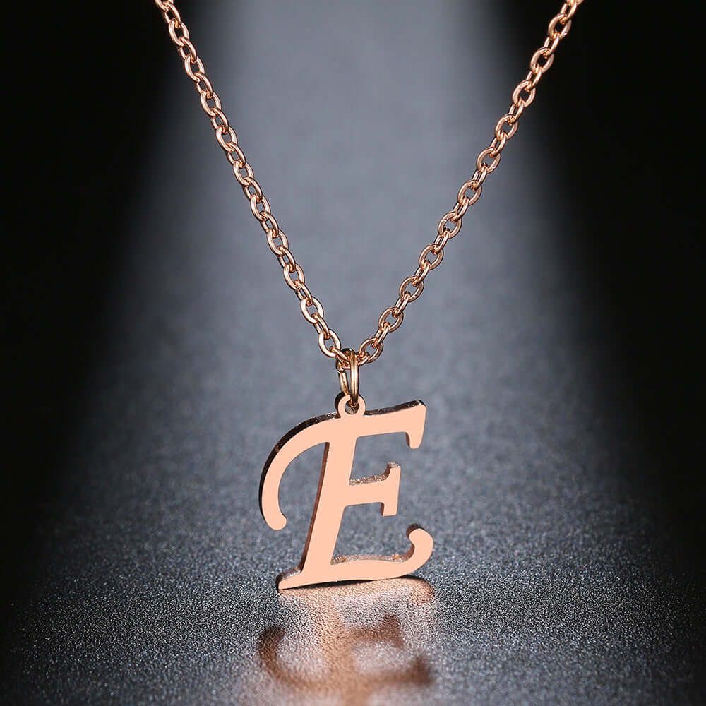 Initial Letter Pendant Necklace | MSHSM